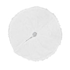 Christmas Tree Skirt Snowy White Christmas Tree Mat for Xmas Festive Holiday Party Decoration Ornaments