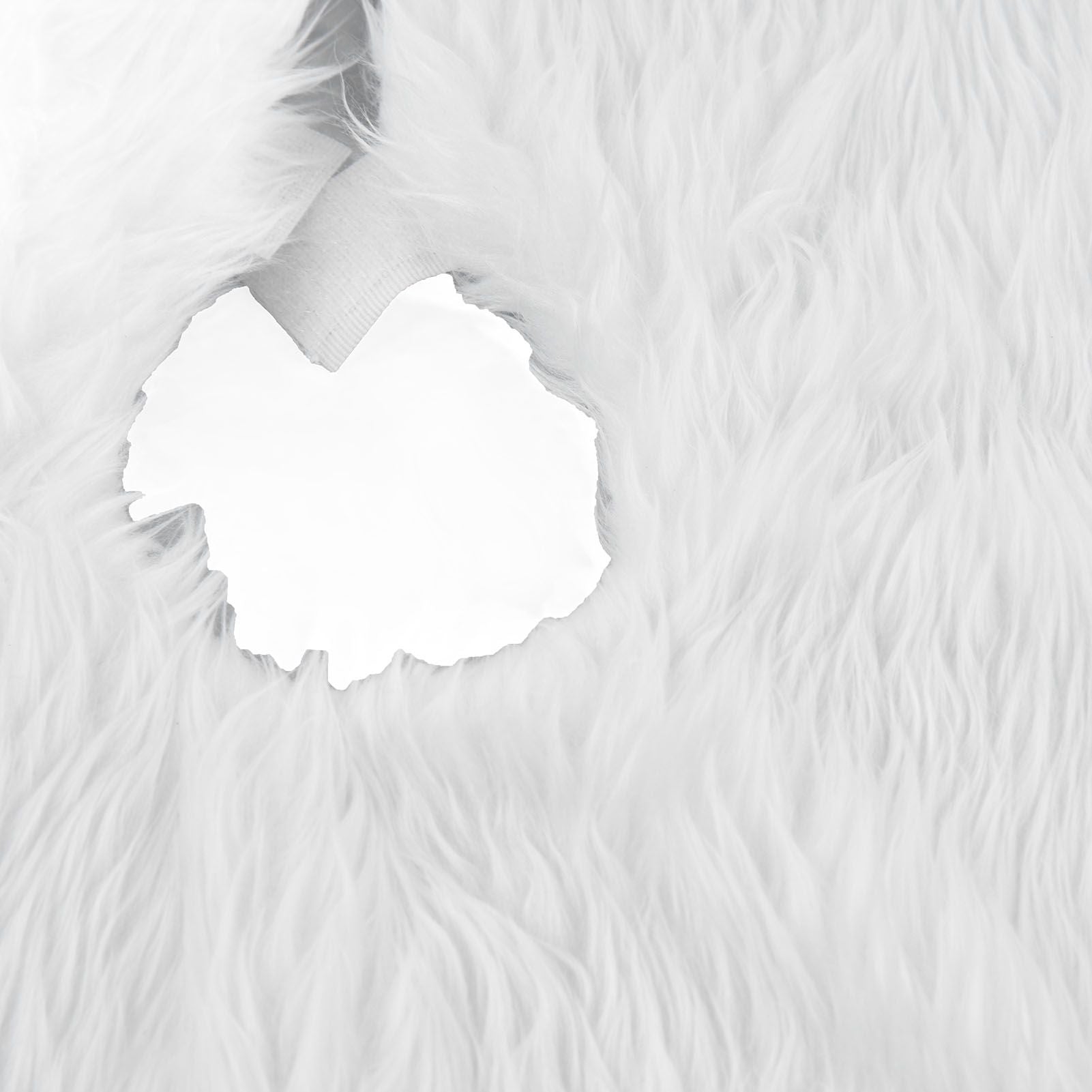 Christmas Tree Skirt Snowy White Christmas Tree Mat for Xmas Festive Holiday Party Decoration Ornaments