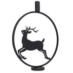 Deer Candle Holder Black European Style Tealight Holder Wall Decoration for Wedding Party