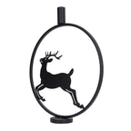 Deer Candle Holder Black European Style Tealight Holder Wall Decoration for Wedding Party