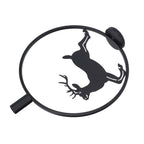 Deer Candle Holder Black European Style Tealight Holder Wall Decoration for Wedding Party