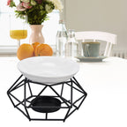 Essential Oil Burners Simple Stylish Design Beautiful Practical Easy to Clean Aromatherapy Metal Candle Holder for Home