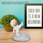 Mobile Phone Holder Astronaut Shape Exquisite Beautiful Environmentally Friendly Bracket OrnamentGolden Astronaut Kick