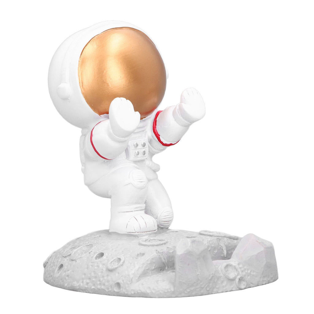 Mobile Phone Holder Astronaut Shape Exquisite Beautiful Environmentally Friendly Bracket OrnamentGolden Astronaut Push
