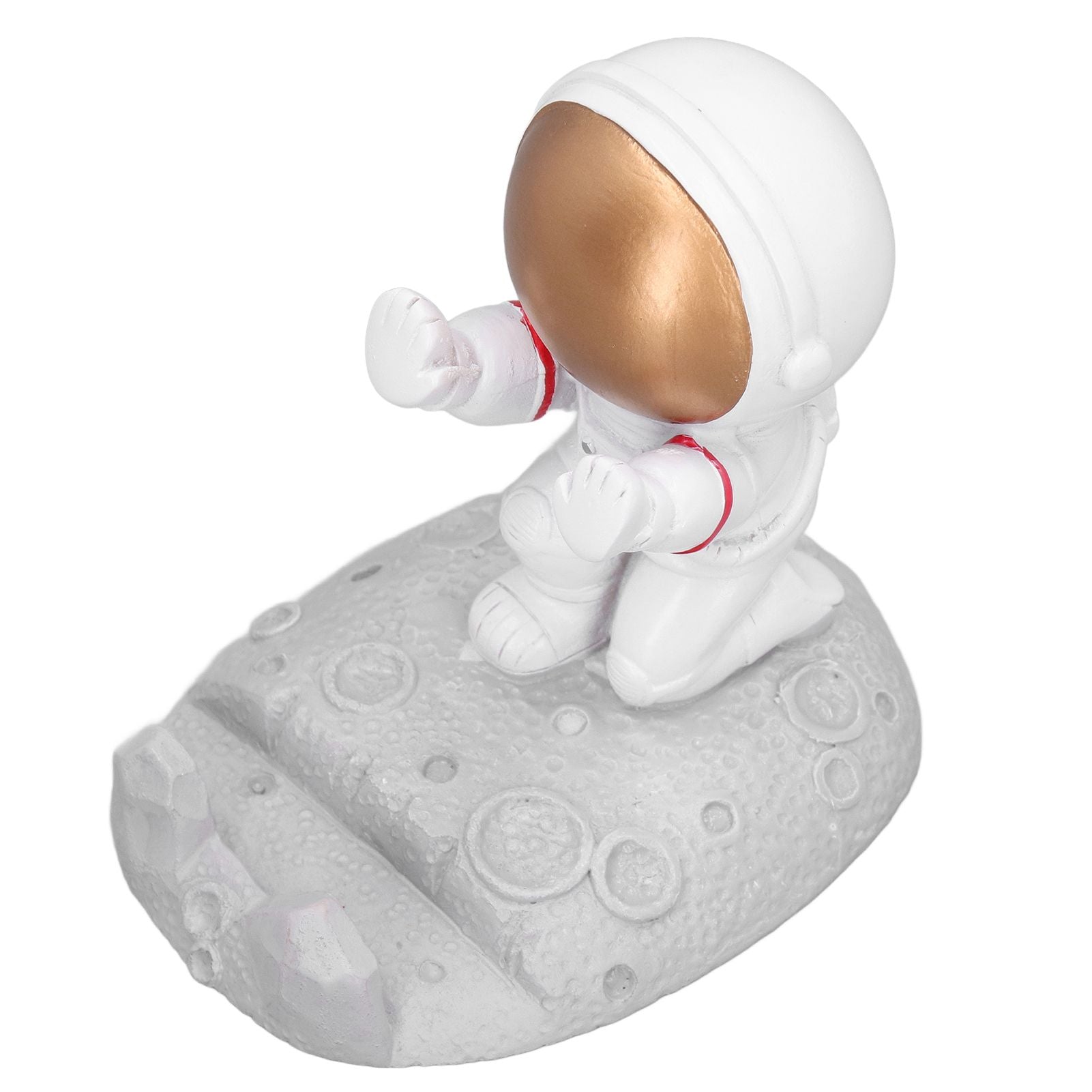 Mobile Phone Holder Astronaut Shape Exquisite Beautiful Environmentally Friendly Bracket OrnamentGolden Astronaut Push