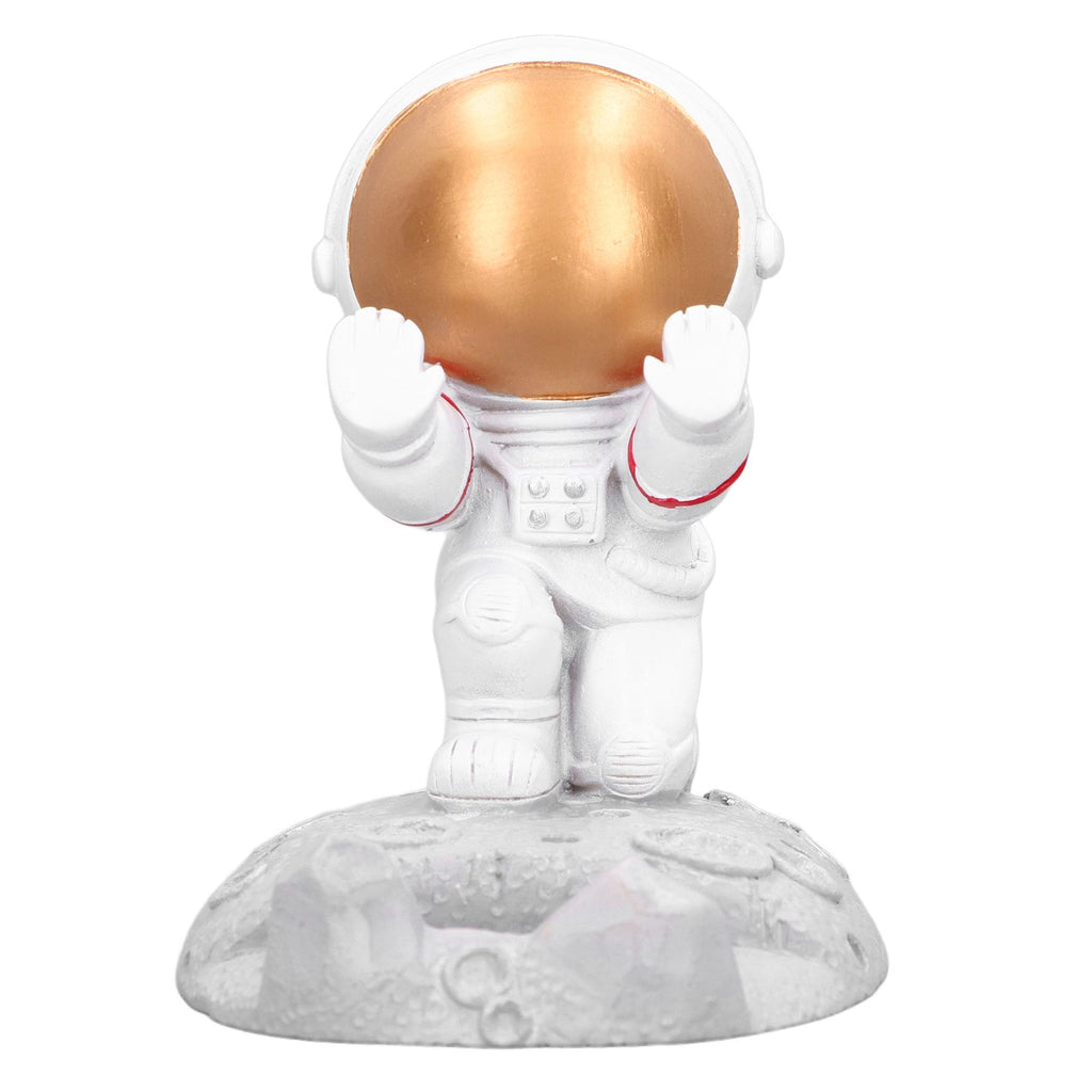 Mobile Phone Holder Astronaut Shape Exquisite Beautiful Environmentally Friendly Bracket OrnamentGolden Astronaut Push