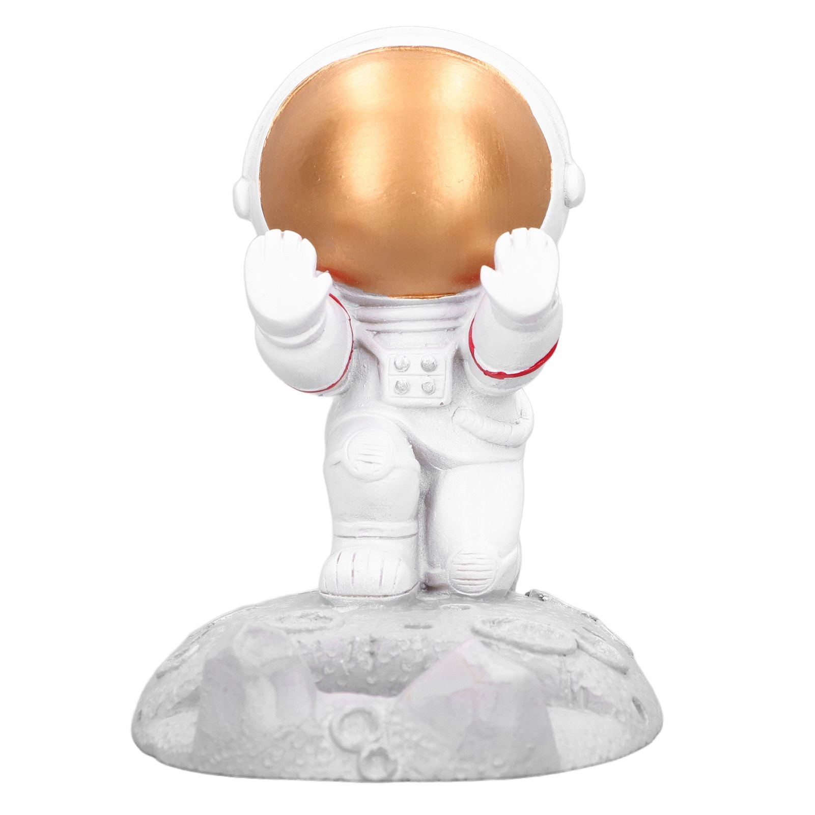 Mobile Phone Holder Astronaut Shape Exquisite Beautiful Environmentally Friendly Bracket OrnamentGolden Astronaut Push
