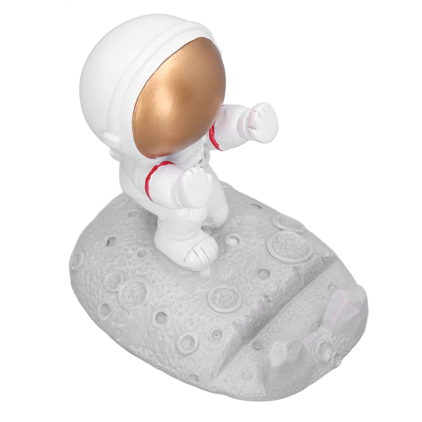 Mobile Phone Holder Astronaut Shape Exquisite Beautiful Environmentally Friendly Bracket OrnamentGolden Astronaut Push
