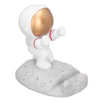 Mobile Phone Holder Astronaut Shape Exquisite Beautiful Environmentally Friendly Bracket OrnamentGolden Astronaut Push