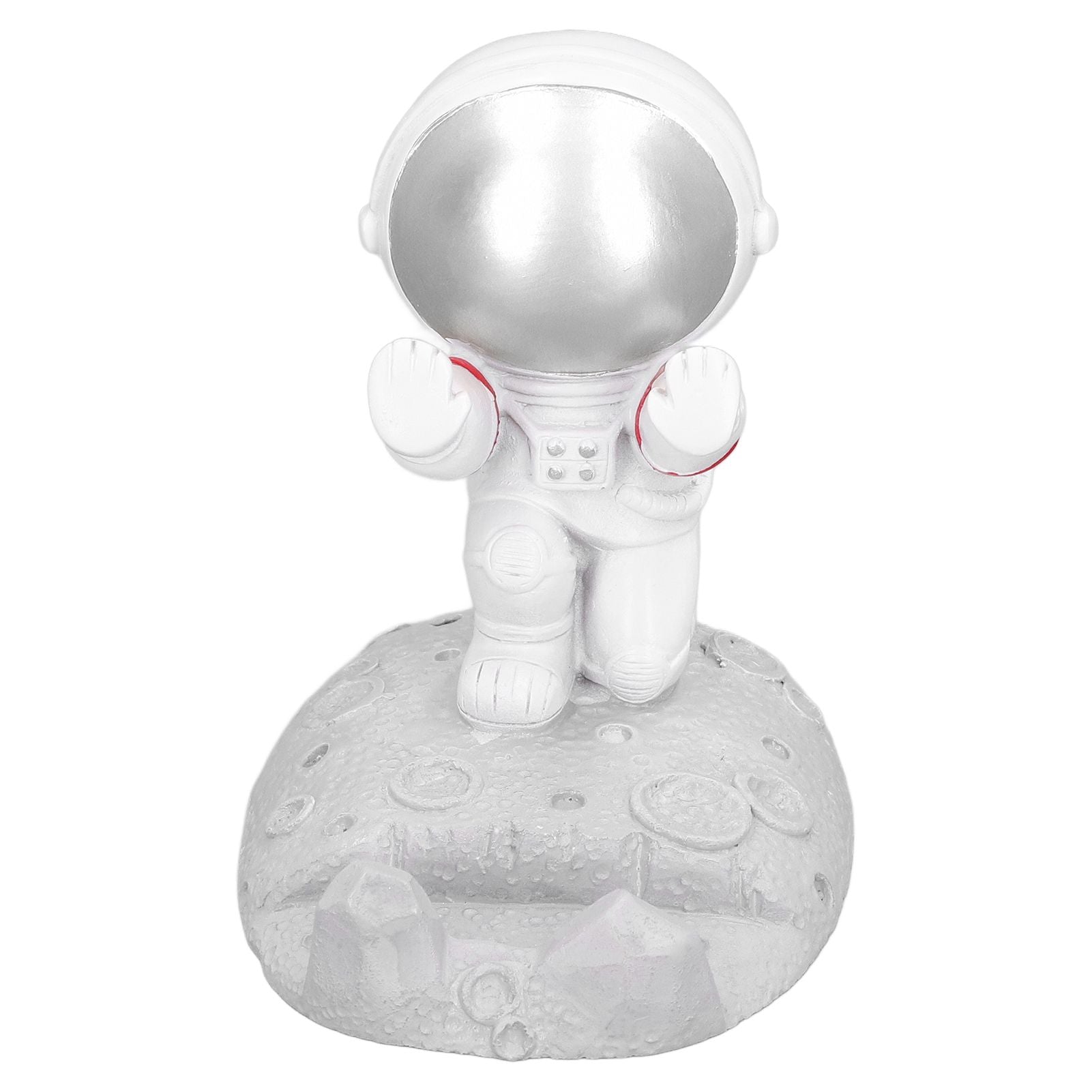 Mobile Phone Holder Astronaut Shape Exquisite Beautiful Environmentally Friendly Bracket OrnamentSilver Astronaut Push