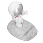 Mobile Phone Holder Astronaut Shape Exquisite Beautiful Environmentally Friendly Bracket OrnamentSilver Astronaut Push