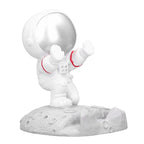 Mobile Phone Holder Astronaut Shape Exquisite Beautiful Environmentally Friendly Bracket OrnamentSilver Astronaut Push