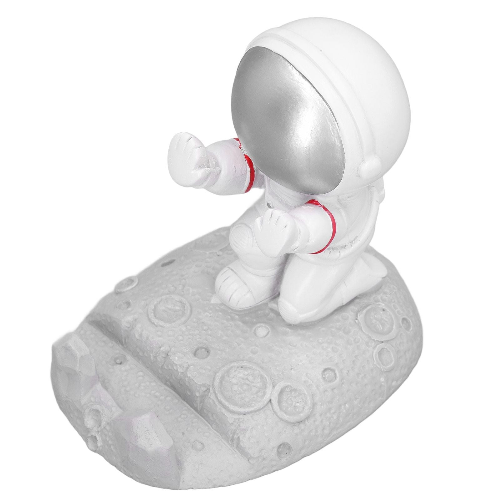 Mobile Phone Holder Astronaut Shape Exquisite Beautiful Environmentally Friendly Bracket OrnamentSilver Astronaut Push