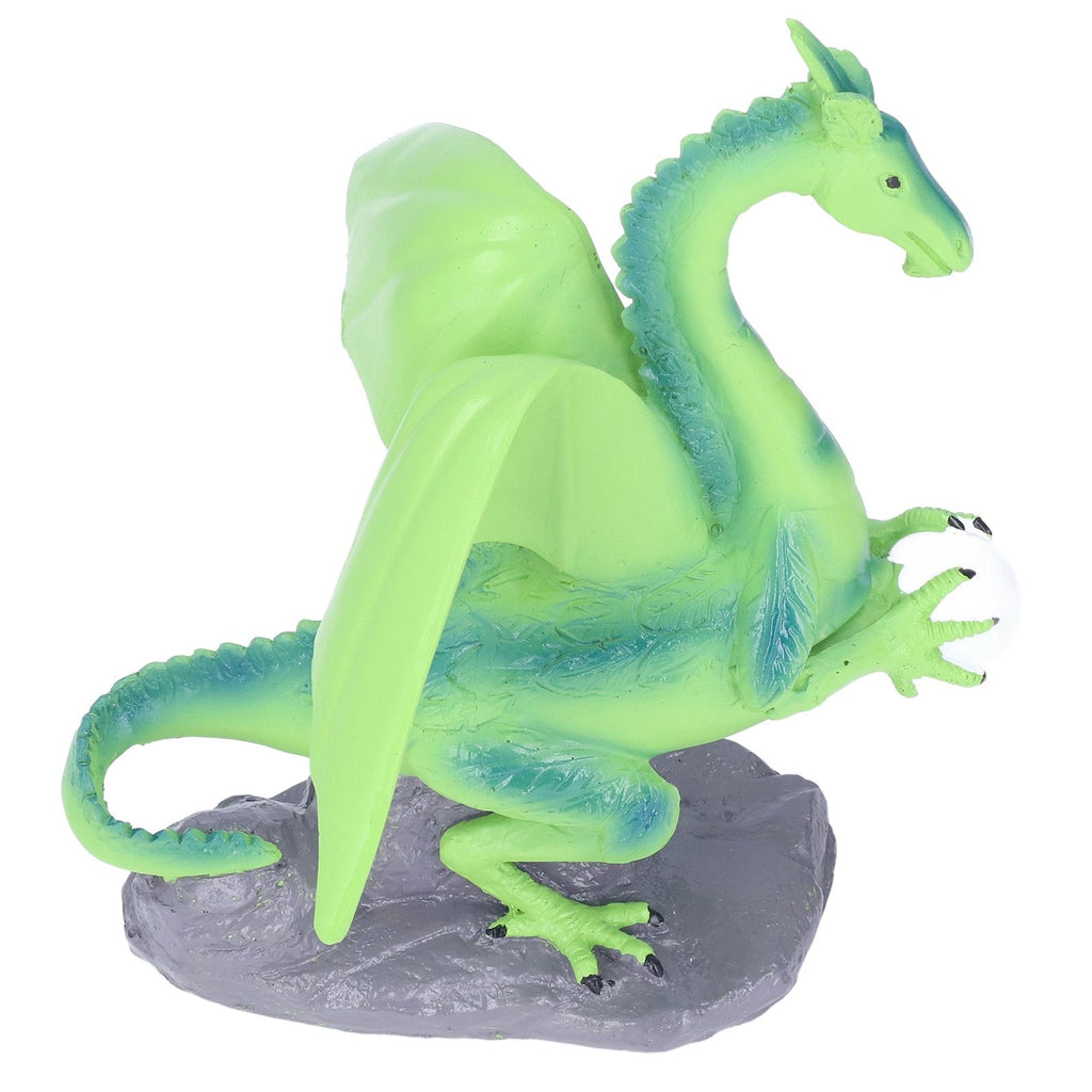 Resin Flying Dragon Statue Holding Ball Dragon Sculpture Decoration for Bedroom Study Room Garden Corridor Hallway