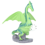 Resin Flying Dragon Statue Holding Ball Dragon Sculpture Decoration for Bedroom Study Room Garden Corridor Hallway