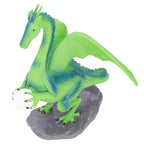 Resin Flying Dragon Statue Holding Ball Dragon Sculpture Decoration for Bedroom Study Room Garden Corridor Hallway