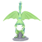 Resin Flying Dragon Statue Holding Ball Dragon Sculpture Decoration for Bedroom Study Room Garden Corridor Hallway