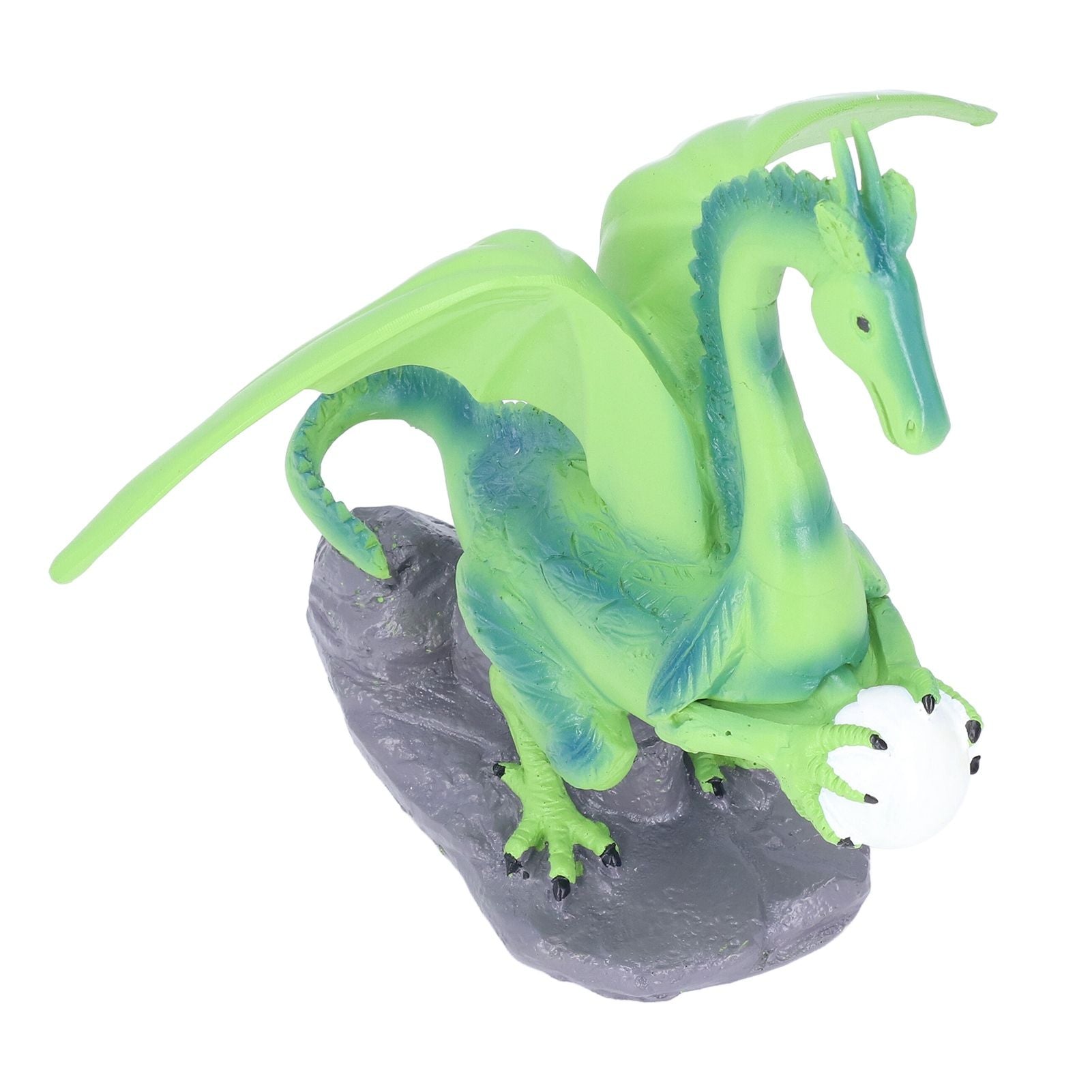 Resin Flying Dragon Statue Holding Ball Dragon Sculpture Decoration for Bedroom Study Room Garden Corridor Hallway