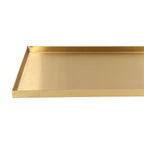 Modern Metal Gold Plate Rectangle Storage Tray Cosmetic Jewelry Display Stainless Steel Tray