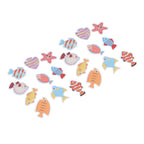 2 Sets Nonslip Bathtub Stickers Matte Colorful Fish Self Adhesive Waterproof Mouldproof Safe for Baby Shower