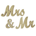 Mr Mrs Sign Wedding Table Decorations English Letter Ornament Props for Festival Anniversary PartyGold