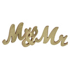 Mr Mrs Sign Wedding Table Decorations English Letter Ornament Props for Festival Anniversary PartyGold