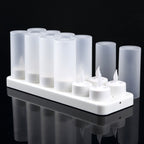 LED Candles Light Rechargeable Lifelike Decorative Electronic Candles for Party Wedding Living Room 12 Mounts with Cups, Yellow Light Flashing