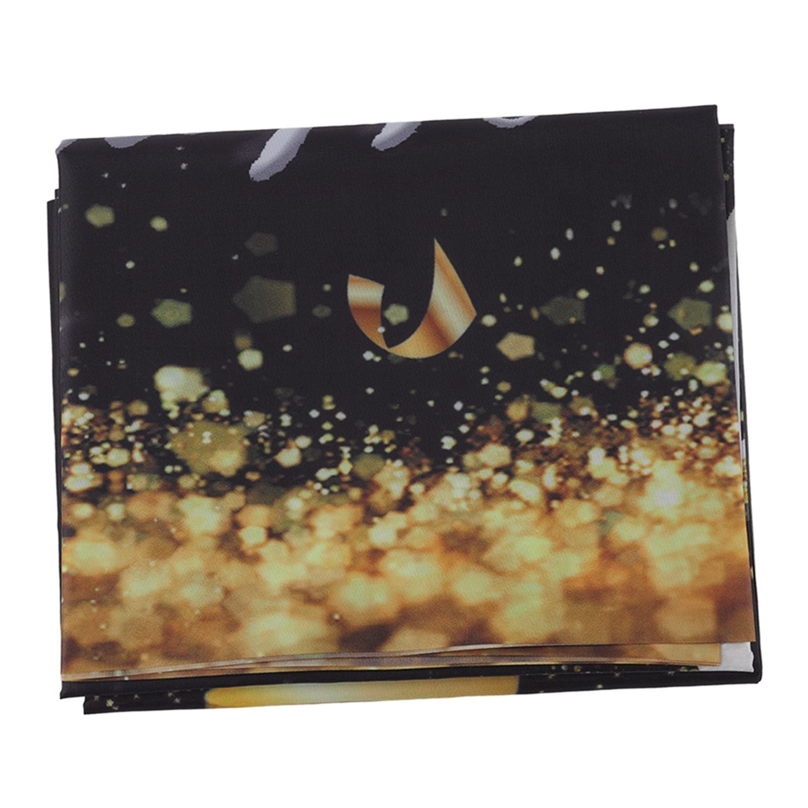 Happy 18th Birthday Backdrop Black Gold 180x99cm Reusable Happy Birthday Decorations with 4 Grommets