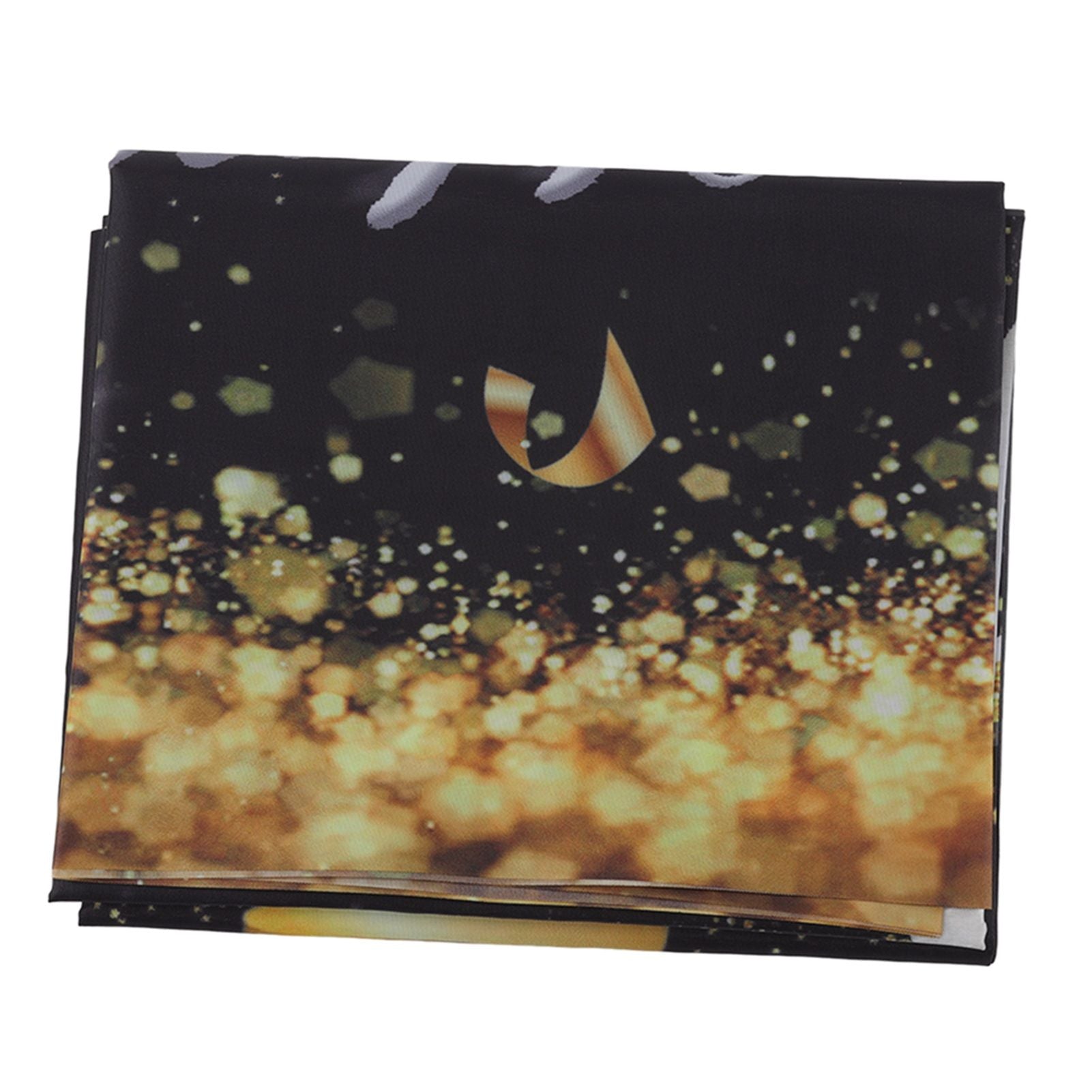 Happy 18th Birthday Backdrop Black Gold 180x99cm Reusable Happy Birthday Decorations with 4 Grommets