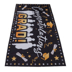 Graduation Banner 71x38in Durable Polyester Fabrics Fadeless 4 Eyelets Easy Installation Congrats Grad Banner for Party C