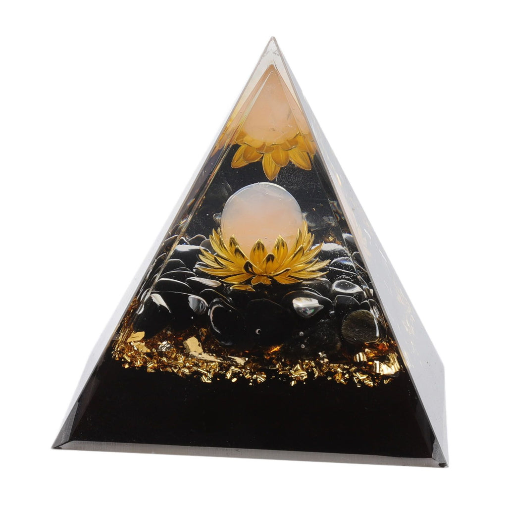 Orgone Pyramid Crystal Chakra Pyramid Promotes Psychological Growth for Living Room Bedroom Office