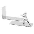 Metal Bookends Kung Fu Man Design Durable Rustproof Metal High Stability Book Ends for Home Office Library