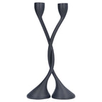 Candle Holder Zinc Alloy High Foot European Style Romantic Simple Retro Black Candlesticks for Bar