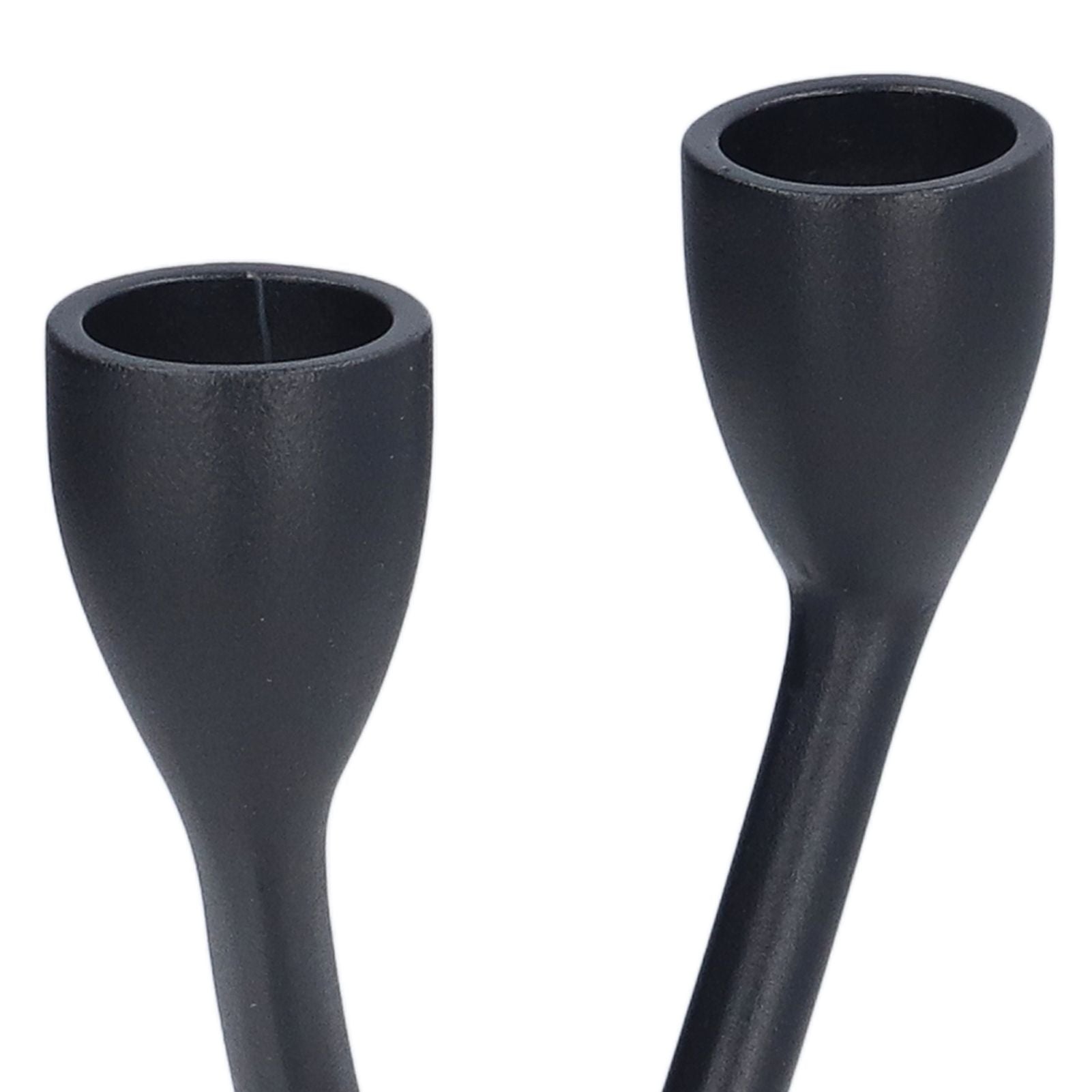 Candle Holder Zinc Alloy High Foot European Style Romantic Simple Retro Black Candlesticks for Bar