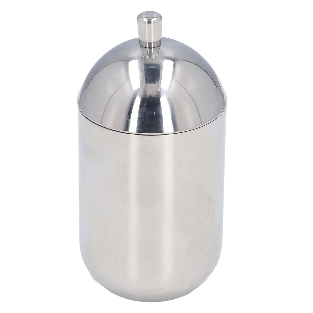 Cotton Swab Holders 304 Stainless Steel Light Luxury Dustproof Cotton Swab Canisters with Lid for Home Bathroom