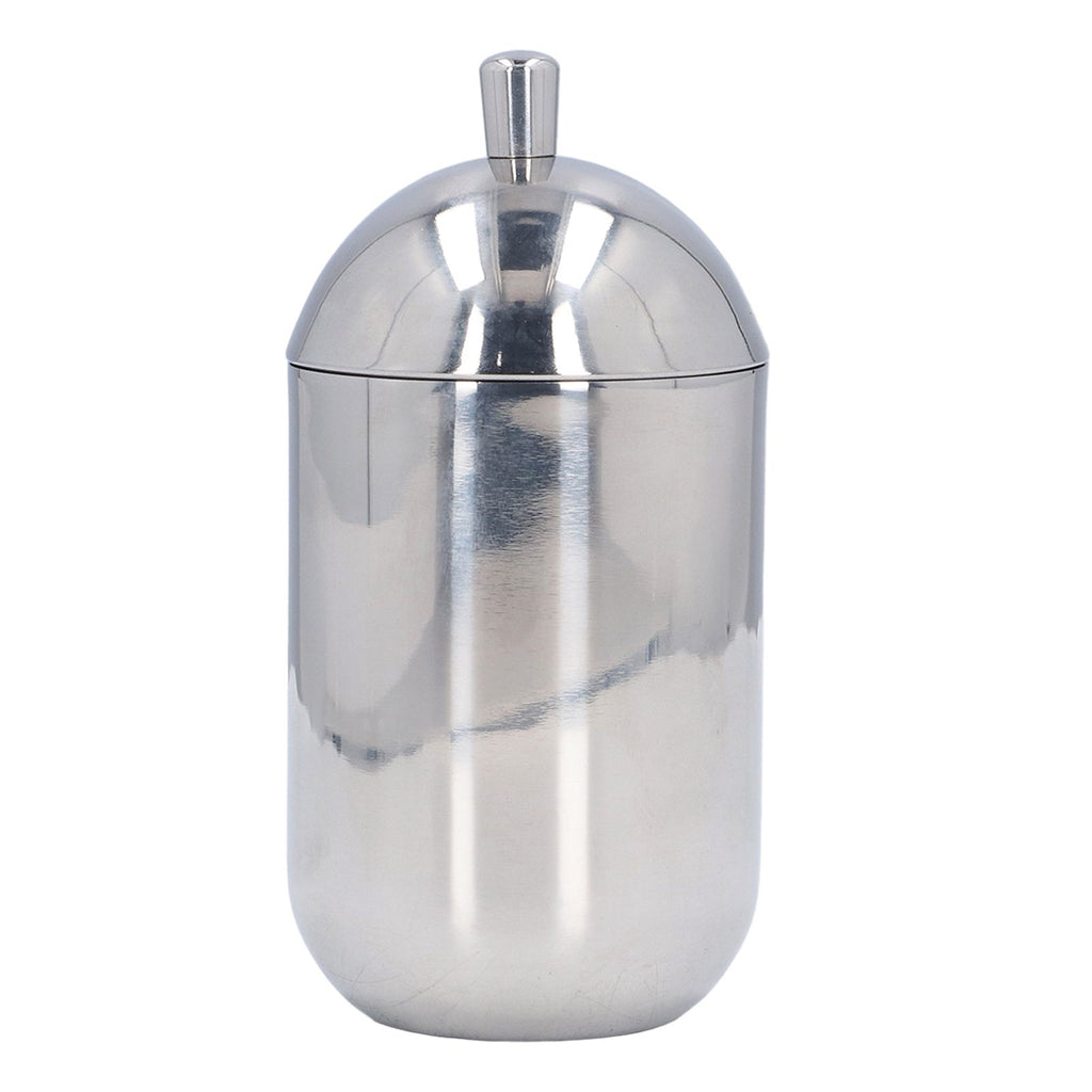 Cotton Swab Holders 304 Stainless Steel Light Luxury Dustproof Cotton Swab Canisters with Lid for Home Bathroom