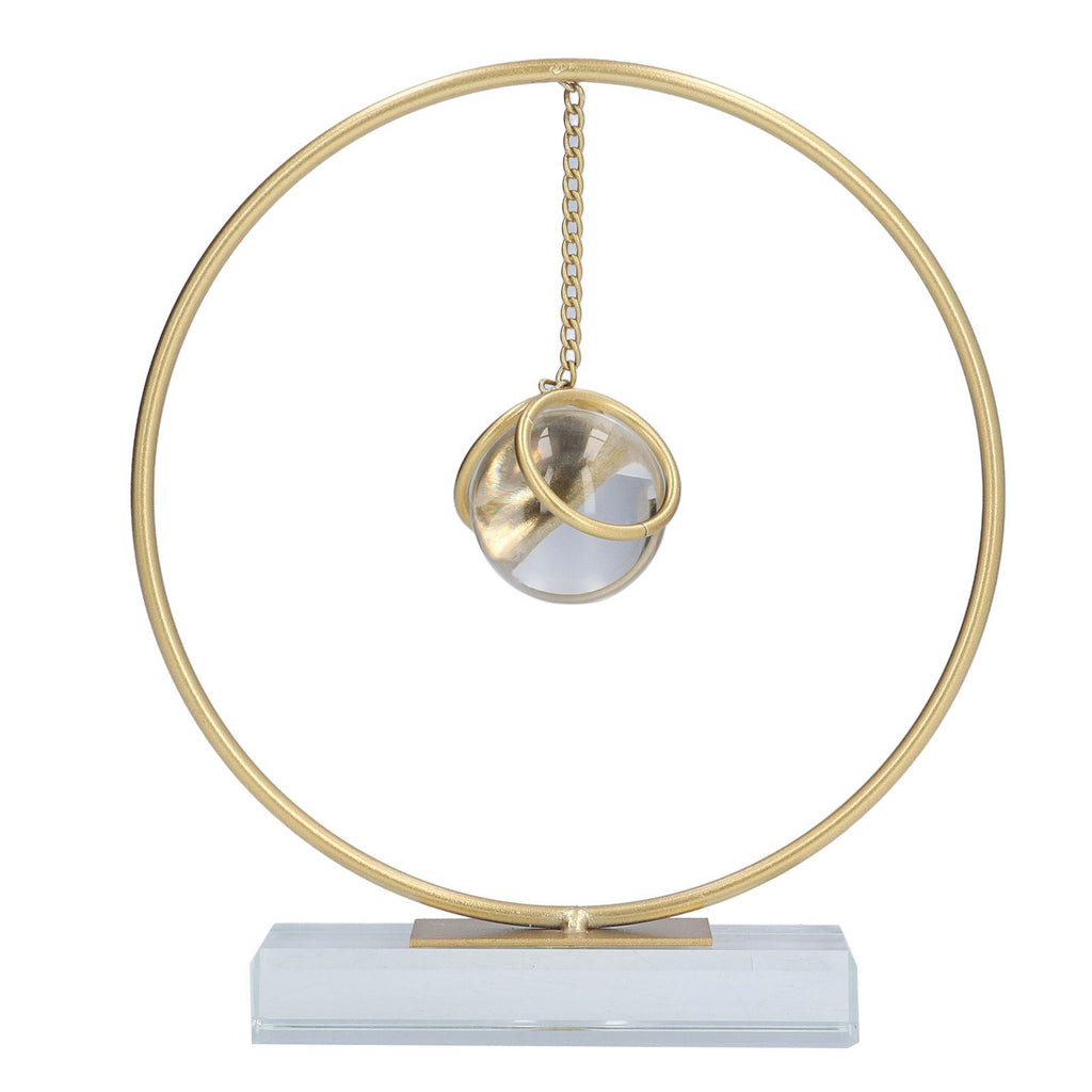 Crystal Ball Ornament Modern Simple Abstract Style Add Vitality Safe Durable Widely Used Fortune Teller Crystal Ball