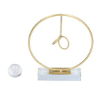Crystal Ball Ornament Modern Simple Abstract Style Add Vitality Safe Durable Widely Used Fortune Teller Crystal Ball