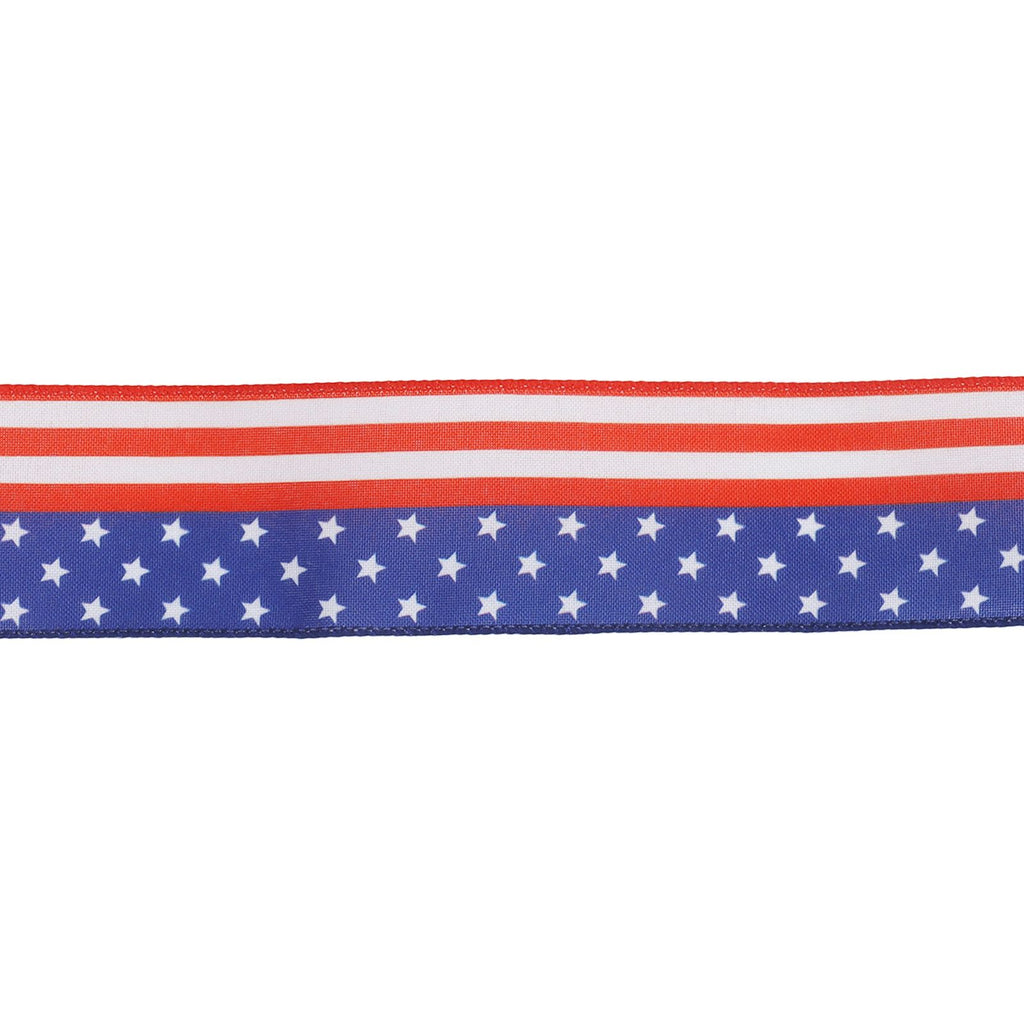 Patriotic Ribbon 6.5cm Width 10m Length 4th of July Independence Day for Decoration