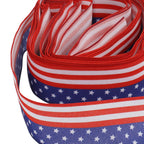 Patriotic Ribbon 6.5cm Width 10m Length 4th of July Independence Day for Decoration