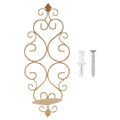 Candle Holder Iron Candlestick Folding Wall Mount Base Sconce Home Decoration for Room Metal Gold