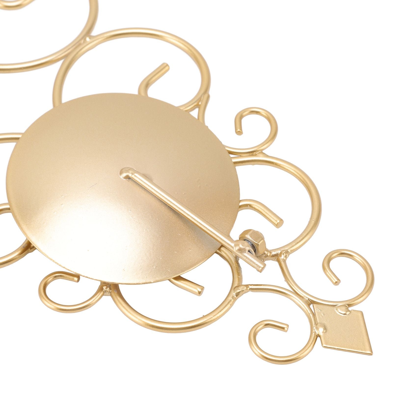 Candle Holder Iron Candlestick Folding Wall Mount Base Sconce Home Decoration for Room Metal Gold
