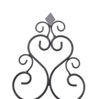 2 Pcs Candle Holder Exquisite Classical Style Black Iron Wall Mounted Candlestick for Living Rooms Bedroom Hallways