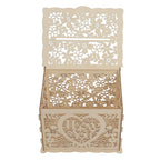 DIY Hollow Wooden Box Gift Card Money Case Wedding Reception Decoration Box Easy Assembly JM01192 Large