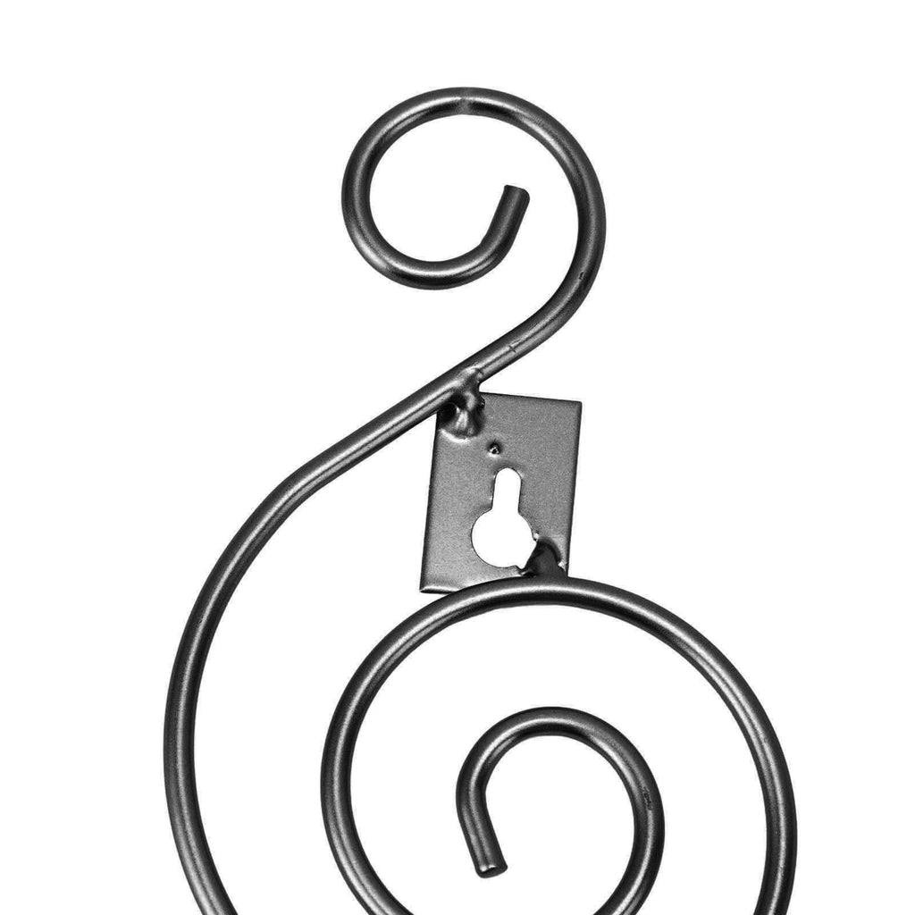 2 Sets Wall Candle Holder Foldable European Style Swirl Wrought Iron Wall Hanging Candlestick Holder Home Decoration Black