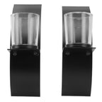 2Set Wall Mounted Candlestick Iron Three Dimensional Arc Design Candle Tray for Bedroom