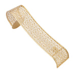 Shelving Solution Wall Sconce Candle Holder Gold Hollow Carved Exquisite Details Metal Wall Candle Holder for Bedrooms