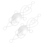 2 Sets Iron Wall Candle Sconce Holder Foldable Deformation Resistance Innovative Wall Candle Holder for Bedroom Dining Room White