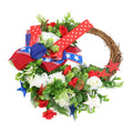 4th of July Patriotic Wreath Independence Day Wreath Decorations for Front Door Fireplace