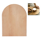 Wooden Bread Tray Natural Safe Multifunction Bread Dessert Tray for Home KitchenOval